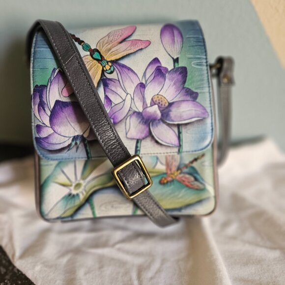 Anuschka hand made and hand painted handbag - Picture 7 of 7